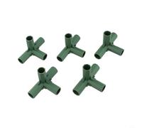 Lot de 20 raccords de serre à trois voies pour tubes ronds de 16 mm utilisés dans le jardinage et le soutien des cultures