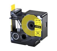 Lot de 20 rechange pour 18058 Noir sur Jaune 19 mm compatible avec Dymo | 1,5 m Gaine thermorétractable avec rapport de rétraction 3:1 compatible avec imprimantes Dymo Rhino 4200 5000 5200 6000