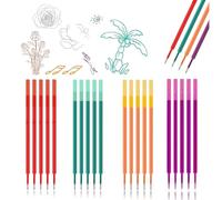 Lot de 20 recharges de rechange effaçables compatibles avec les stylos Legami, 5 rouges, 5 turquoises, 5 violettes, 5 oranges