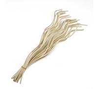 Lot de 20 recharges de rechange pour diffuseur d'huiles essentielles en rotin long et ondulé pour huiles essentielles, 280 mm, noir/café/bois (bois)