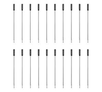 Lot de 20 recharges de stylo à bille noires de 11,4 cm, pointe moyenne de 11,6 cm, compatible Cross 8513, cartouches d'encre pour stylo, écriture, bureau