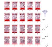 Lot de 20 récipients à boire « Blood Bag » IV, parfaits pour les fêtes d'Halloween à thème, Dracula/vampire - 250 ml réutilisable Blood Energy Drink PA Bag Halloween Pouch Props Vampire Cosplay