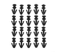 Lot de 20 rivets en plastique noir compatibles avec Ford Mondeo MK2 MK3 MK4, 13 mm de long