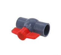 Lot de 20 robinets à boisseau sphérique coulissants en PVC de 50 mm pour approvisionnement en eau, conçus pour une gestion efficace des liquides dans divers scénarios (32 mm)