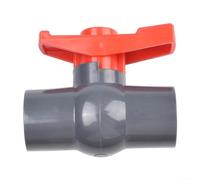 Lot de 20 robinets à boisseau sphérique coulissants en PVC de 50 mm pour approvisionnement en eau, conçus pour une gestion efficace des liquides dans divers scénarios (25 mm)