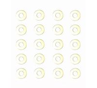 Lot de 20 rondelles EDC en laiton pour couteau de poche - Rondelles pivotantes - Joint de cale pour roulement à bague - 0,5 x 12,5 x 5,2 mm