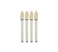 Lot de 20 roues de polissage en feutre pour bijoux, métal, verre, 4 mm, 6 mm, 8 mm, 10 mm, 12 mm, têtes de meulage montées sur mandrin (4 pièces)