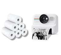 Lot de 20 rouleaux de papier d'impression instantanée de rechange compatible avec les appareils photo instantanés HiMont pour enfants, 57 x 25 mm, sans BPA