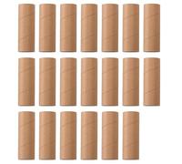 Lot de 20 rouleaux de papier toilette pour loisirs créatifs, projets artistiques, tubes en carton robustes et durables, fournitures faites à la main, décoration créative, marron, 15 cm