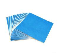 Lot de 20 rouleaux de ruban de masquage bleu pour lit chauffant, haute résistance pour plaque de construction, rouleau de papier de prévention de déformation, 150 mm x 150 mm