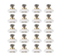 Lot de 20 roulettes réglables pour porte de douche en verre - Installation simple pour une utilisation facile dans les rénovations de maisons