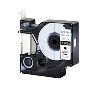 Lot de 20 ruban compatibles Dymo D1 45020 Blanc sur Transparent 12 mm | 7 m S0720600 Ruban d'étiquettes compatible avec Dymo Label Manager 160 210D 260P 280 360D 420P Label Point Label Writer