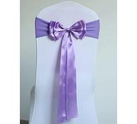 Lot de 20 rubans de chaise extensibles en élasthanne pour décoration de fête de mariage, anniversaire, banquet, Noël ou événements, décoration de chaise, violet
