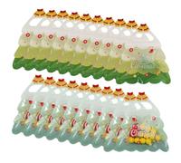 Lot de 20 sachets à biscuits de Noël refermables en forme d'arbre | CPP & PET Pochette à friandises auto-scellante en forme d'arbre avec poignée pour enfants, invités, fêtes, goûters, bonbons