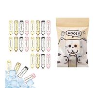 Lot de 20 sachets de congélation autoscellants anti-fuite de 90 ml pour yaourt d'été pour bâtonnets de yaourt, jus, glaces, bonbons, fêtes à la piscine