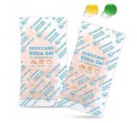 Lot de 20 Sachets Gel de Silice 20 g - Absorbeurs d’Humidité Réutilisables avec Indicateur Orange-Vert Photo et Filament 3D
