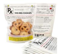 Lot de 20 sacs à biscuits amusants RX (vide) - Cadeaux d'infirmière, cadeaux de la semaine des infirmières, médecin, pharmacien, technicien, étudiants en soins infirmiers, cadeaux pour étudiants en
