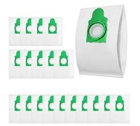 Lot de 20 sacs à poussière non tissés compatibles avec Sebo Airbelt E1 E2 E3 Canister 8300am 8300er Filtration robuste Vert Blanc Couleur