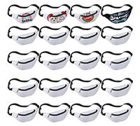 Lot de 20 sacs bananes à sublimation pour homme et femme - Avec sangle réglable et fermeture éclair - Pour bricolage, randonnée, voyage, vélo, festival, sport, entraînement en plein air, blanc, Classique