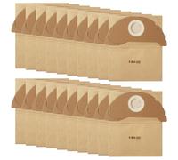 Lot de 20 sacs d'aspirateur WD2 pour Kärcher 6.904-322.0, sacs filtrants en papier, adapté pour aspirateur WD 2