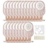 Lot de 20 sacs de colostomie : 15 mm - 65 mm boîtier découpable sac de stomie jetable, sac de stomie monobloc pour femmes et hommes, sac de stomie drainable en une seule pièce pour l'approvisionnement