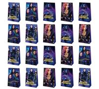 Lot de 20 sacs de fête sur le thème des descendants pour garçons et filles - Décorations de fête (Descendants)