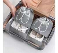 Lot de 20 Sacs de Rangement réutilisables Non tissés for Chaussures, Sac de Voyage Portable, Sac de Rangement étanche for vêtements, Sac Transparent Suspendu(Men Type 43.5x32cm)