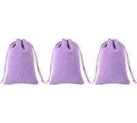 Lot De 20 Sacs En Velours Avec Cordon De Serrage, 12 X 15 Cm, Lavande, Pochette À Bijoux Pour Cadeaux, Cadeaux De Fête