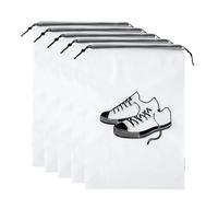 Lot de 20 Sacs Rangement Transparents for Chaussures, Pochettes Voyage Portables avec Cordon Serrage, étanches à la poussière et Maison pour Chaussures(25x36cm)