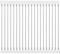Lot de 20 sangles de sécurité en acier inoxydable avec revêtement compatible avec Gopro Hero toutes les éditions,appareils de la série de caméras d'action et autres équipements applicables