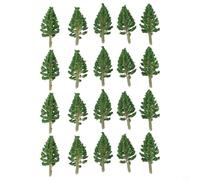 Lot de 20 sapins miniatures pour diorama ferroviaire aménagement paysager architecture table sable extérieur paysage enseignement