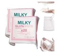 Lot de 20 savons blancs de gluta laiteux, savon blanchissant au glutamilk, savon blanchissant au glutamilk, savon blanc MilkyGluta, savons glutamilk de qualité supérieure, nettoyage en profondeur (2)