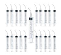 Lot de 20 seringues d'alimentation de 12 ml pour bébé oiseau, seringues d'alimentation liquide pour chaton avec pointe longue pour animaux de compagnie, applicateur d'huile ou de colle, laboratoires