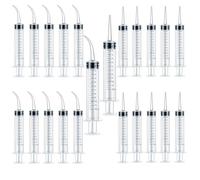 Lot de 20 seringues d'alimentation pour bébés et chatons avec pointe longue pour alimentation des petits animaux, applicateur d'huile ou de colle, laboratoires scientifiques et industriels (12 ml