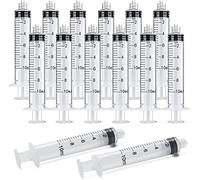 Lot de 20 Seringues Luer Lock 10 ml, Scellées Individuellement Stériles en Plastique, pour Artisanat et Alimentation des Animaux de Compagnie