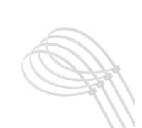 Lot de 20 serre-câbles blancs en nylon 7,2 x 500 mm, parfaits pour regrouper les câbles et sécuriser des objets dans des projets de bricolage et d'organisation.