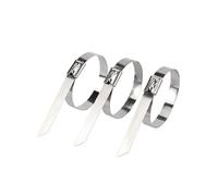 Lot de 20 serre-câbles en acier inoxydable 10 20 50 100 pièces 4,6 mm 0,18 pouces Boule autobloquante 304 Serre-câbles en acier inoxydable 304 Gaine d'échappement en métal revêtu d'échappement