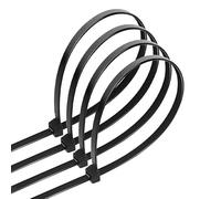 Lot de 20 serre-câbles en nylon de 7,2 x 450 mm, parfaits pour les fixations électriques et les organisateurs.