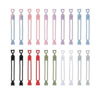 Lot de 20 Serre-Câbles en Silicone, Élastiques Réutilisables pour Câbles de Données Écouteurs Chargeurs et Câbles Serre-Câbles Polyvalents pour le Bureau la Maison et les Voyages (Colorés)