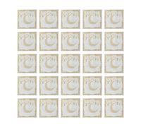 Lot de 20 serviettes de table élégantes sur le thème de la lune pour Ramadan, mariage, fête, fête, table de célébration