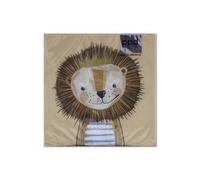 Lot de 20 serviettes de table en forme de lion dans l'ambiance de fête | Décoration de table | Decoupage | Technique de serviettes 33 x 33 cm