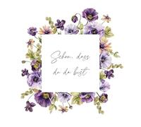 Lot de 20 Serviettes de Table en Papier avec Motif Floral - Jolies Fleurs Violettes - Idéales pour le Découpage et la Technique des Serviettes - 33 x 33 cm