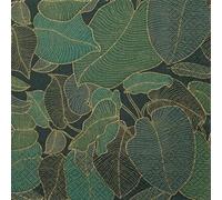 Lot de 20 serviettes de table - Motif feuilles - Vert - Fleurs - Artisanat - Neutres - Intemporels - Décoration de table - Decoupage - Technique de serviettes 33 x 33 cm