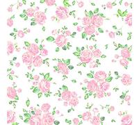 Lot de 20 serviettes de table Roses - Petites roses - Fleurs - Vintage - 33 x 33 cm