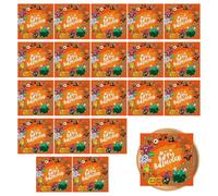 Lot de 20 serviettes d'Halloween - Motif tête de mort de sorcière - Motif chauve-souris effrayant - Tissu de table décoratif pour cocktails, boissons, biscuits, Halloween, décoration d'anniversaire