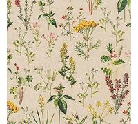 Lot de 20 serviettes Eco Line durables en papier recyclé 100 % prairie pleine de plantes | fleurs | fr?hling | été | décoration de table 33 x 33 cm