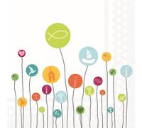Lot de 20 serviettes en papier avec motif ballons pour communion et confirmation 33 x 33 cm