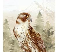 Lot de 20 serviettes en papier avec motif hérisson dans un seau printanier Convient également pour le découpage et la technique de serviette 33 x 33 cm
