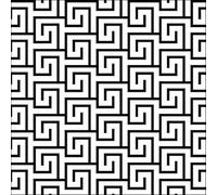 Lot de 20 serviettes en papier avec motif labyrinthe noir et blanc - Idéales comme décoration de table - Conviennent également pour le découpage et la technique des serviettes - 33 x 33 cm
