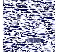 Lot de 20 serviettes en papier avec motifs animaux Poisson en vagues Pour décoration de table Convient également pour le découpage et la technique des serviettes 33 x 33 cm